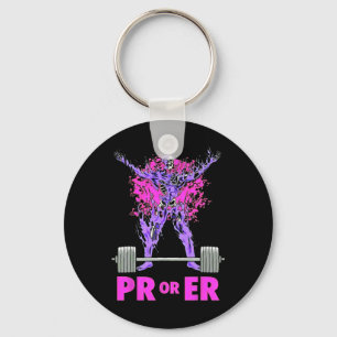 Pr Or Er Weightlifting Bodybuilding Fitness Gym Wo Key Ring