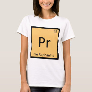 Pr - Pre Raphaelite Art Chemistry Symbol T-Shirt