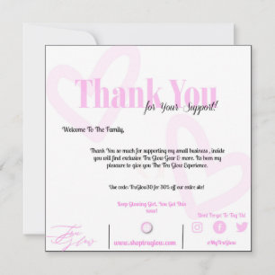 PR thank you card