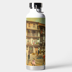 Praça São Tiago (Guimarães - Portugal) Water Bottle