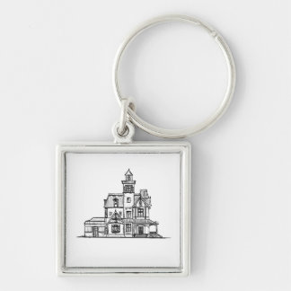 Practical Magic House Inspired Sketch Key Ring