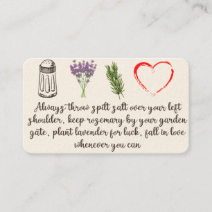 Practical Magic Witch Quote Fall In Love Whenever Business Card