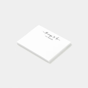 Practical Things To Do Pretty Modern Script Post-it Notes