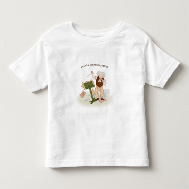 Practice Maintains Perfect Beethoven Conducting Sw Toddler T-Shirt (Front)