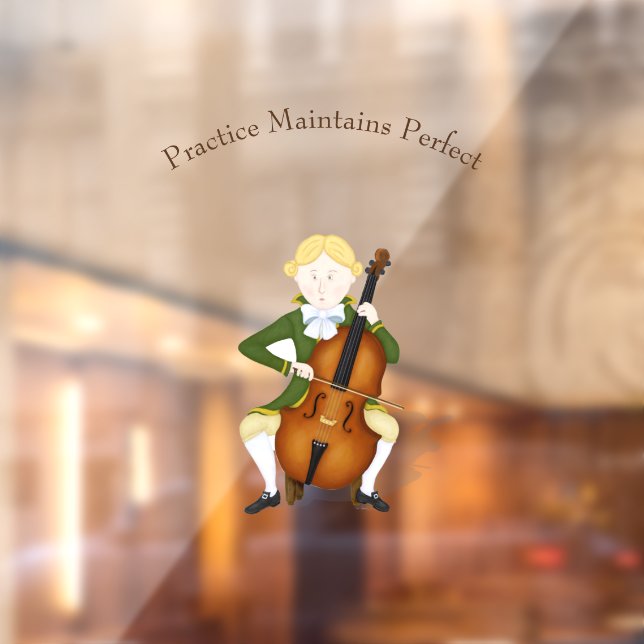 "Practice Maintains Perfect" Cello Player Haydn (Sheet 2)