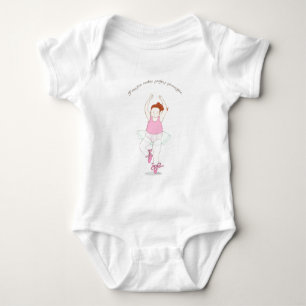 Practice Makes Perfect Pirouettes Baby Bodysuit