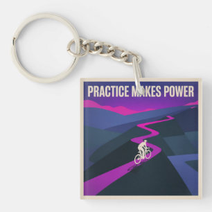 Practice Makes Power Key Ring