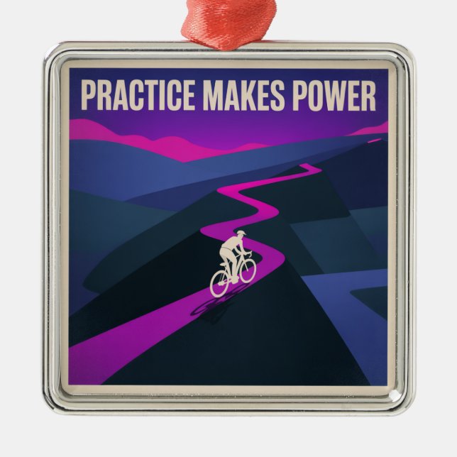 Practice Makes Power Metal Tree Decoration (Front)