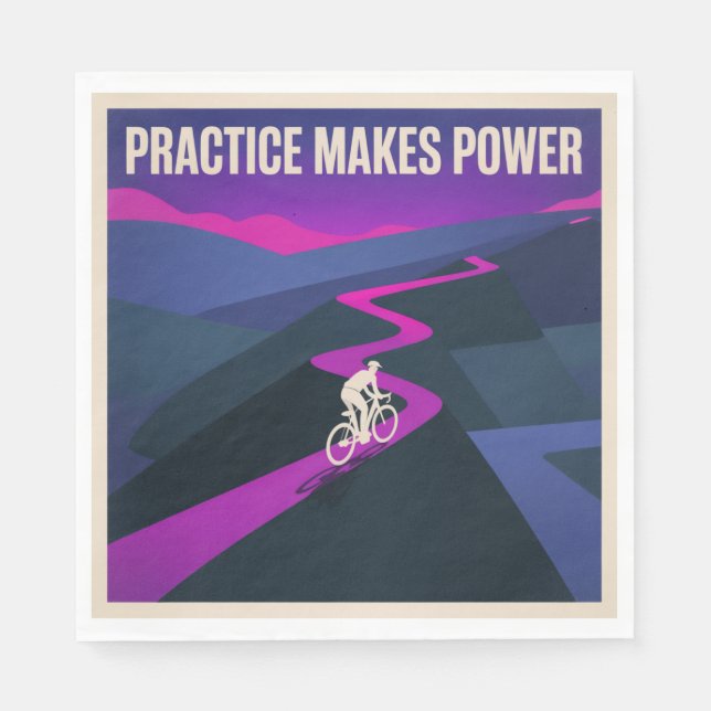 Practice Makes Power Napkin (Front)