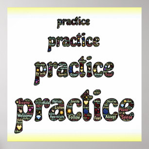 PRACTICE MINDFULNESS poster