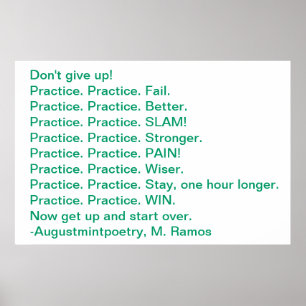 Practice Motivation Poster
