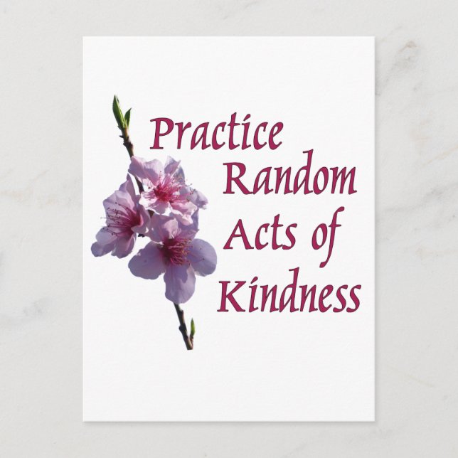 Practice Random Acts of Kindness Postcard (Front)