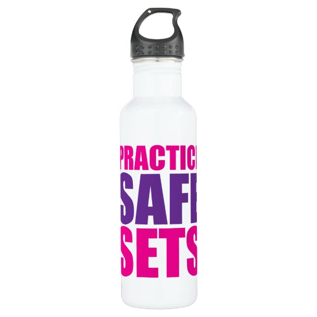 Practice Safe Sets - Lifting Gym Meme 710 Ml Water Bottle (Front)