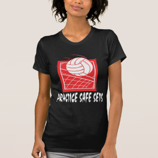 Practice Safe Sets Volleyball T-Shirts