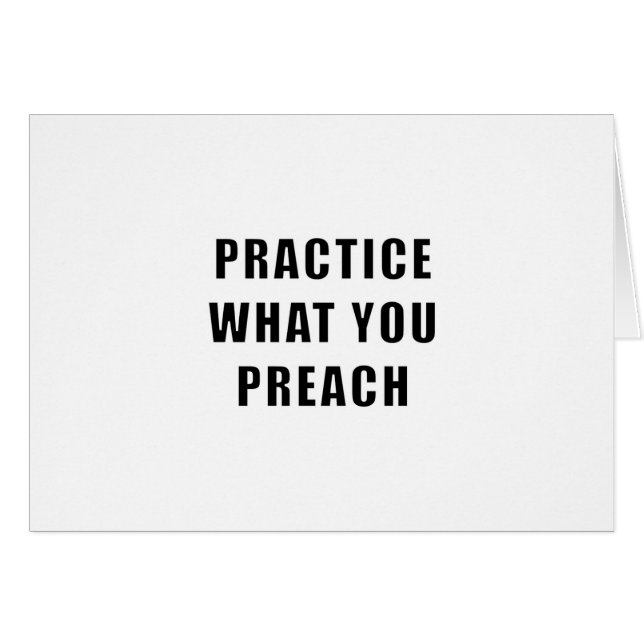 Practice What You Preach (Front Horizontal)