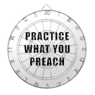 Practice What You Preach Dartboard