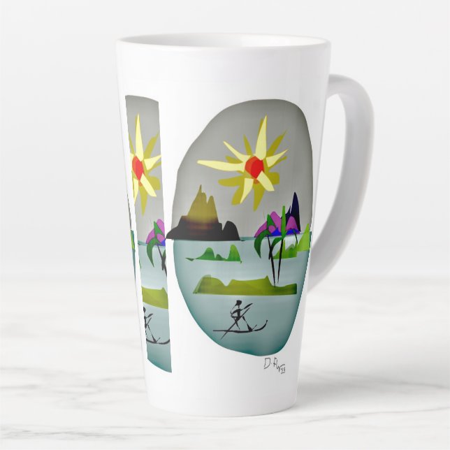 PracticeLove Latte Mug design by David Flynn (Right Angle)