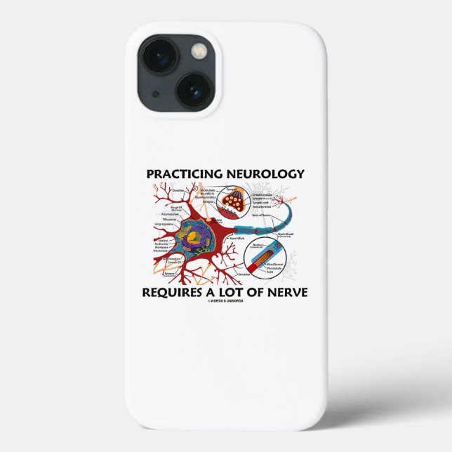 Practicing Neurology Requires A Lot Of Nerve Case-Mate iPhone Case (Back)
