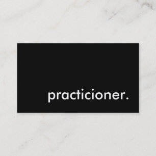 practicioner. business card