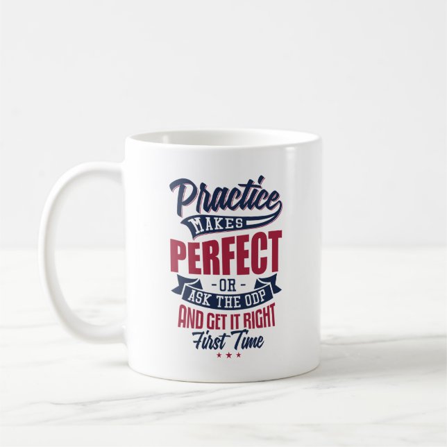 Practise Makes Perfect ODP Mug (Left)