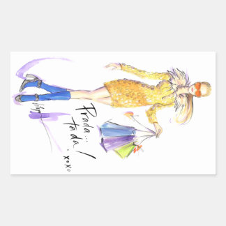 Prada Ta Da! Rectangular Sticker