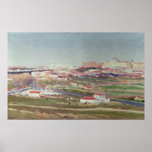 Pradera de San Isidro and Palacio Real Poster