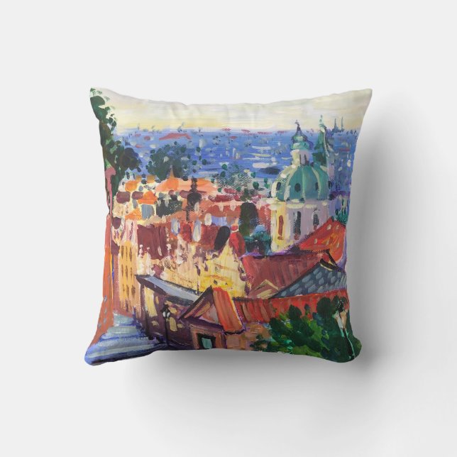 Praga painting cushion (Back)