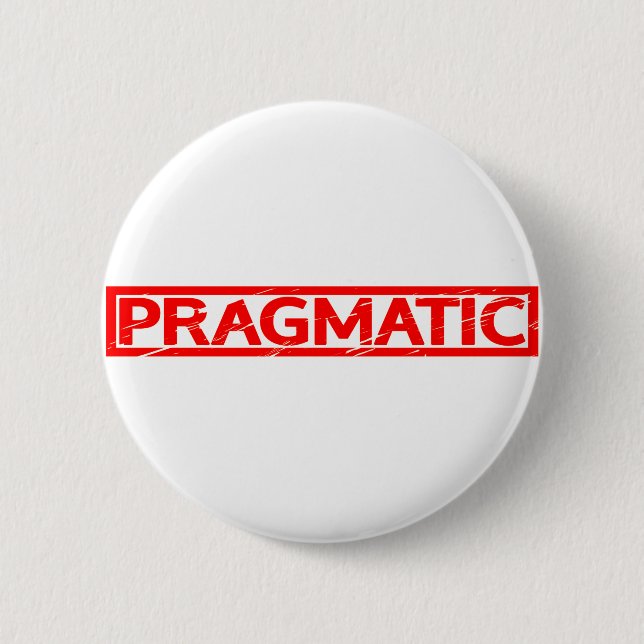 Pragmatic Stamp 6 Cm Round Badge (Front)