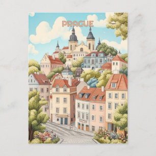 Pragua Czechia Travel Postcard