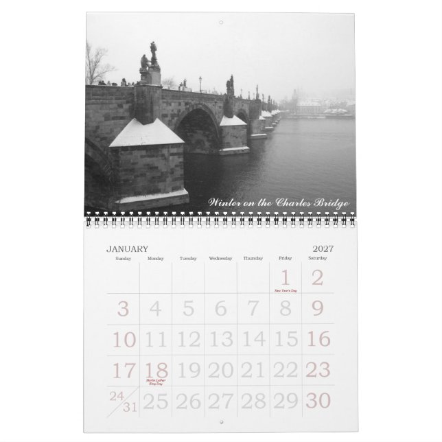 Prague 2010 Calendar (Jan 2027)