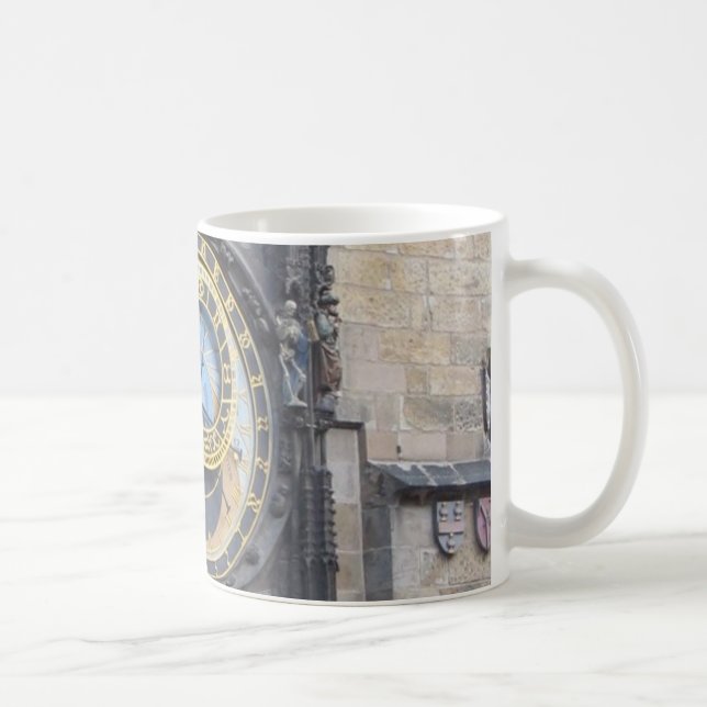 Prague Astronomical Clock In The Old Town Square Coffee Mug (Right)
