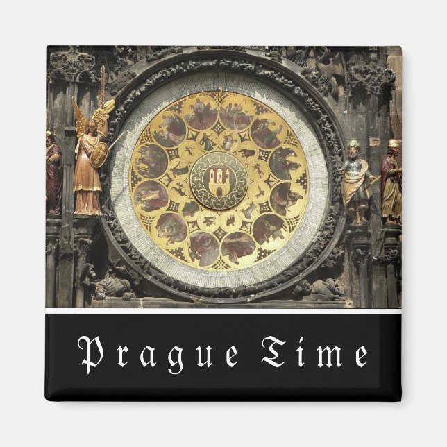 Prague Astronomical Clock Magnet (Front)