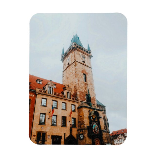 Prague Astronomical Clock, Old Town Square Czechia Magnet (Vertical)