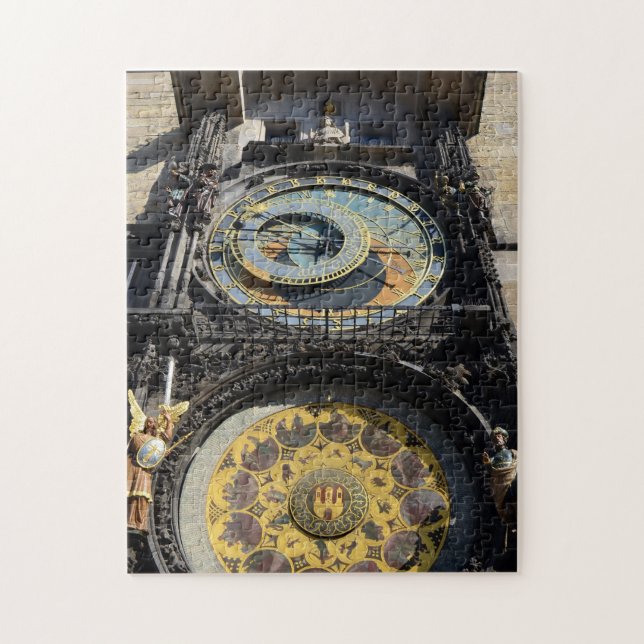 Prague & Astronomical Clock - Orloj /Czechia Jigsaw Puzzle (Vertical)