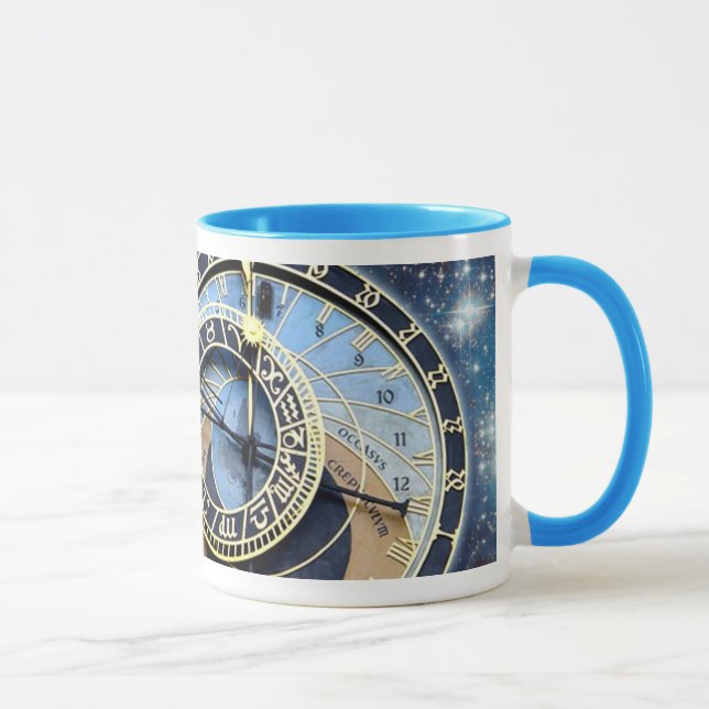 Prague Astronomical Clock-Time & Space Mug (Right)