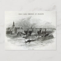 Prague Bridge, from 'Leisure Hour', 1891