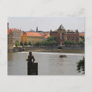 Prague by the Moldava River Postcard