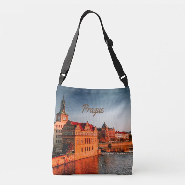 Prague Capital of the Czech Republic Crossbody Bag (Back)