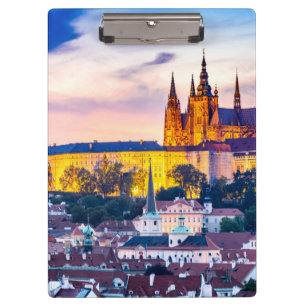Prague castle clipboard