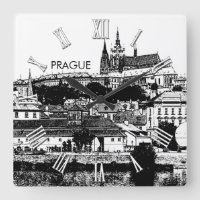 Prague Castle Drawing, St. Vitus Cathedral, Czech