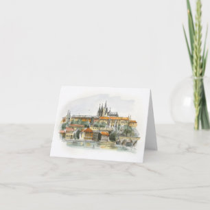 Prague Castle note card