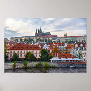 Prague Castle Overlooking Prague, Czech Republic Poster