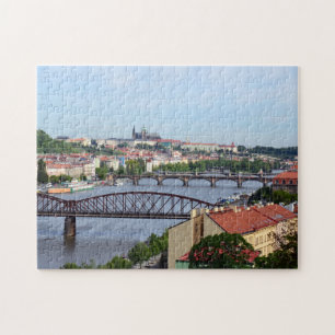 Prague, Castle & River Bridges / Czech Republic Jigsaw Puzzle