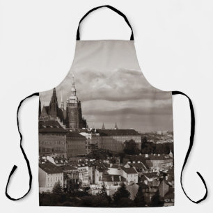 Prague Castle with Saint Vitus Cathedral in Czech  Apron