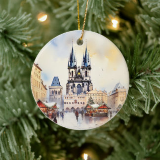 Prague Ceramic Tree Decoration