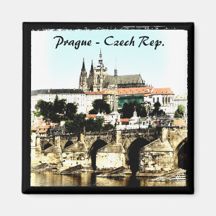 Prague - Charles Bridge, Castle (Magnet) Magnet