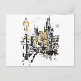 Prague - Charles Bridge Postcard