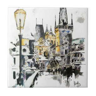 Prague - Charles Bridge Tile