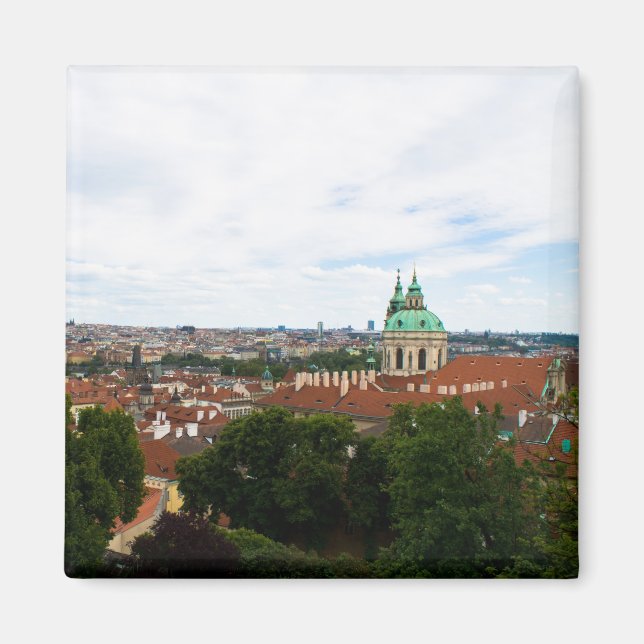 Prague Cityscape Magnet (Front)