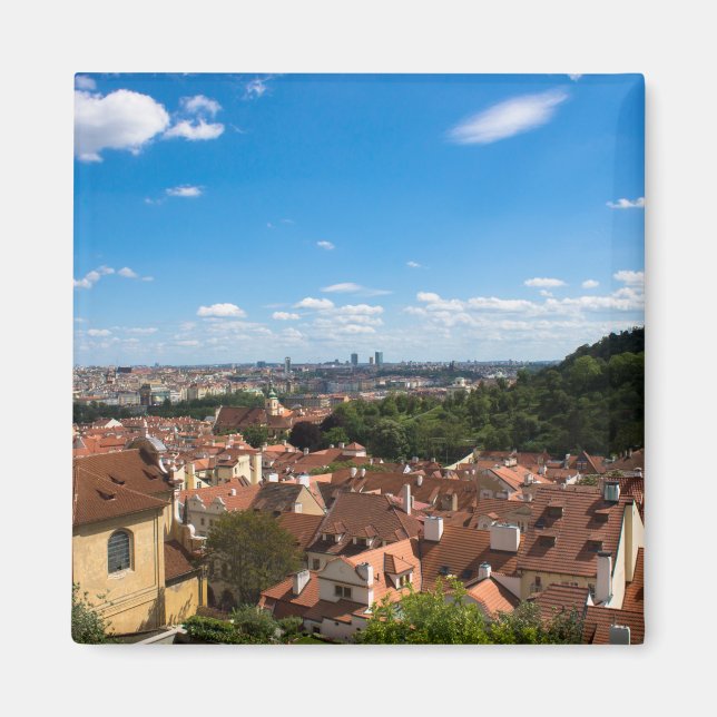 Prague Cityscape Magnet (Front)